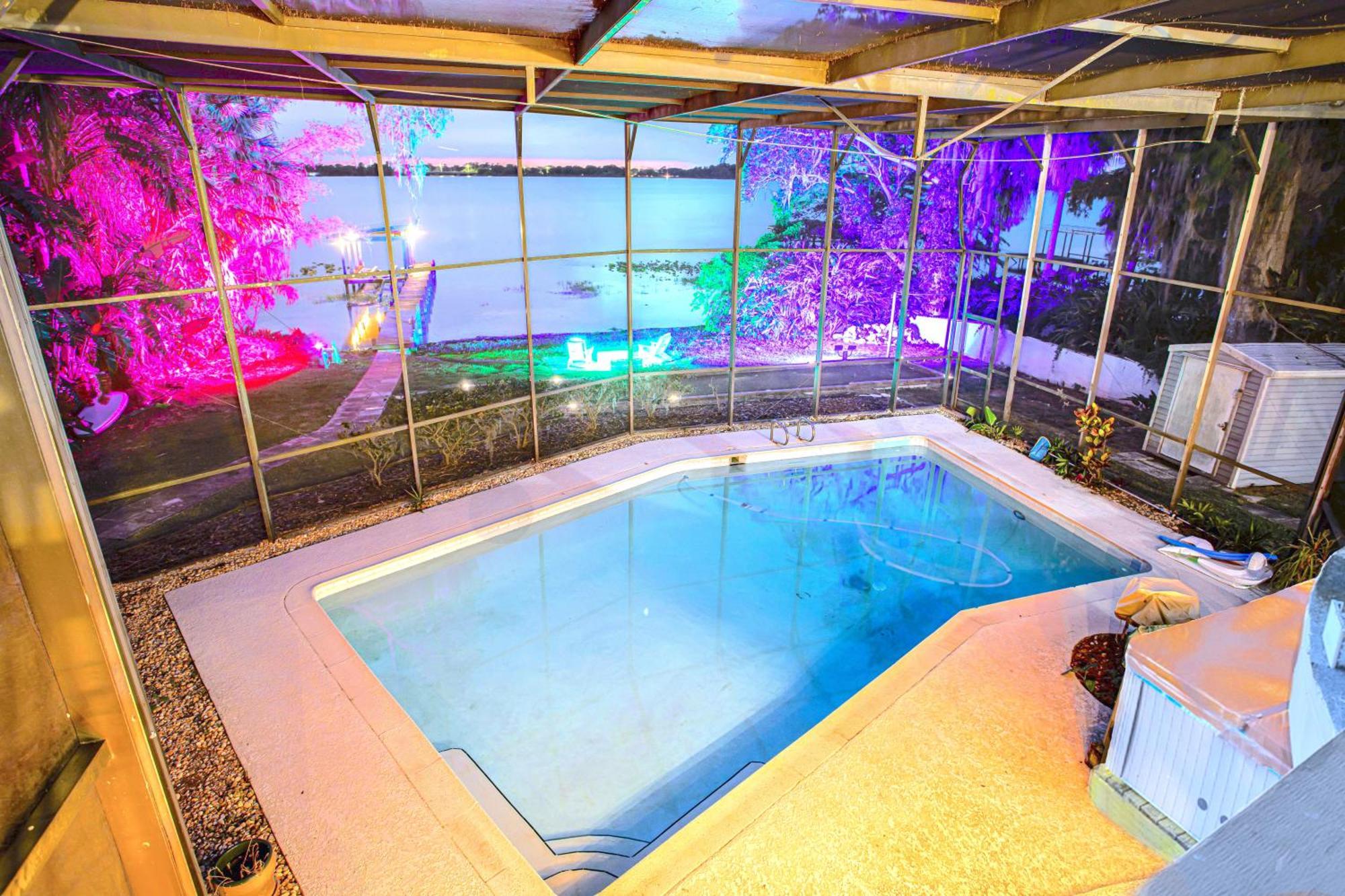 Spacious Lakefront House With Pool, Hottub, & Boating Orlando Zewnętrze zdjęcie